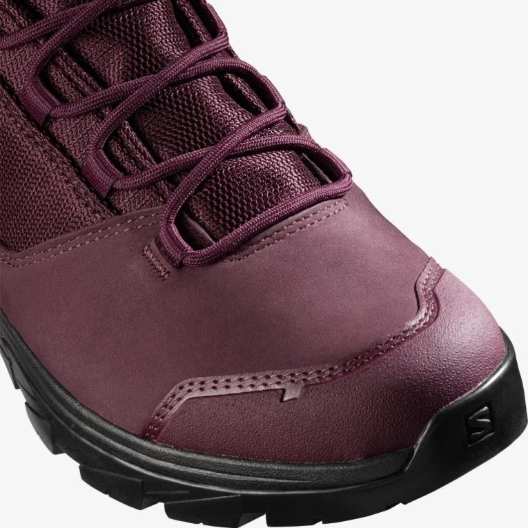 Burgundy Salomon Outward GTX Women's Hiking Boots | IE BY0814